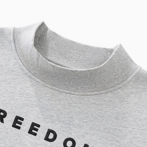 FREEDOM OVERSIZED MOCK NECK – PUFF PRINT