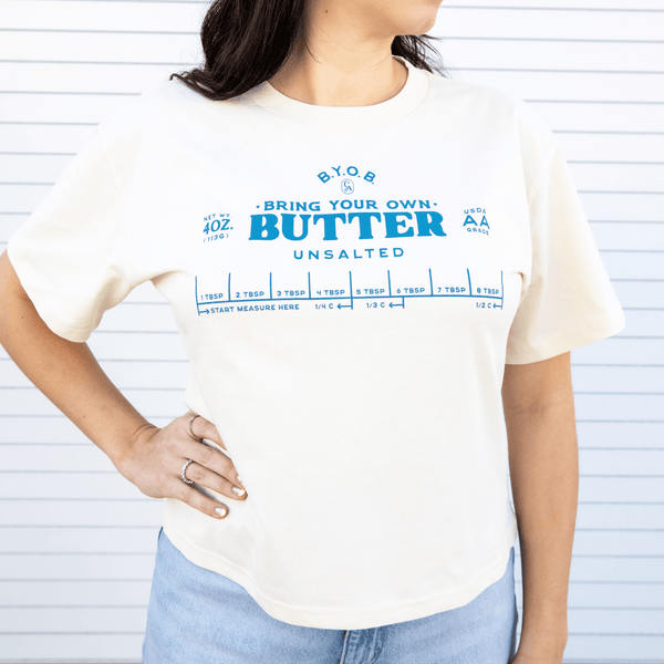 Bring Your Own Butter T-Shirt - Official TPUSA Merch