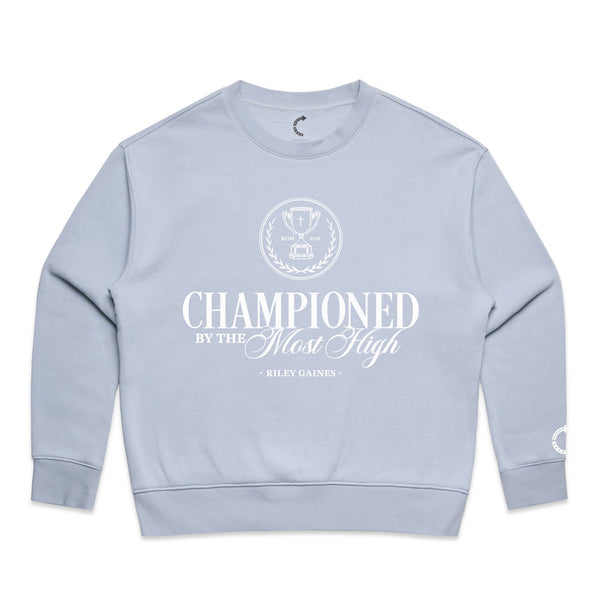CHAMPION BY THE MOST HIGH CREWNECK - Official TPUSA Merch