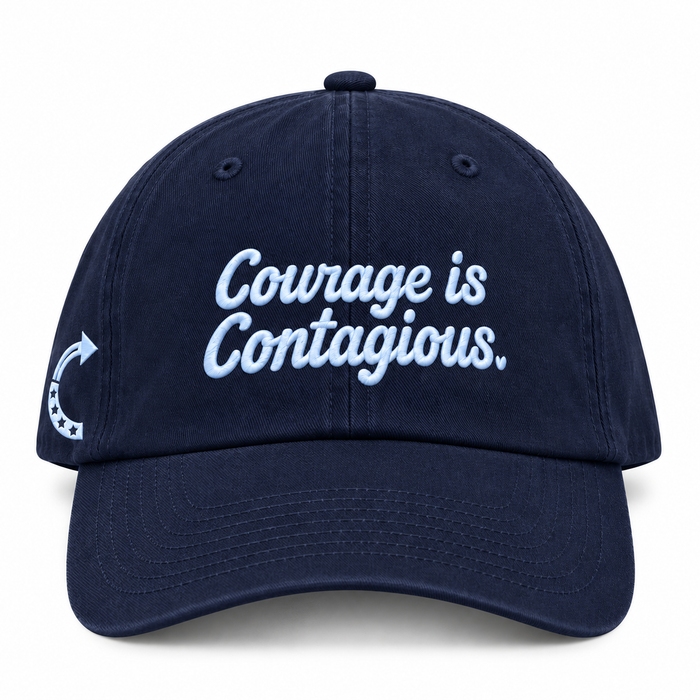 COURAGE IS CONTAGIOUS DAD HAT