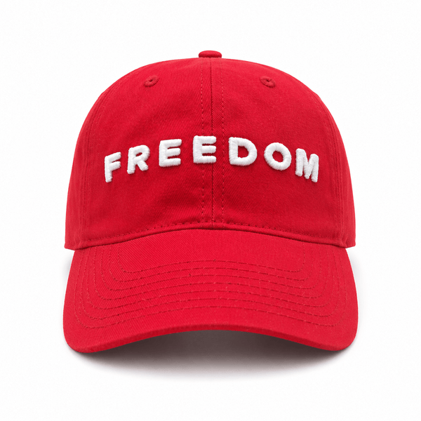 FREEDOM DAD HAT | Red/Wht - Official TPUSA Merch
