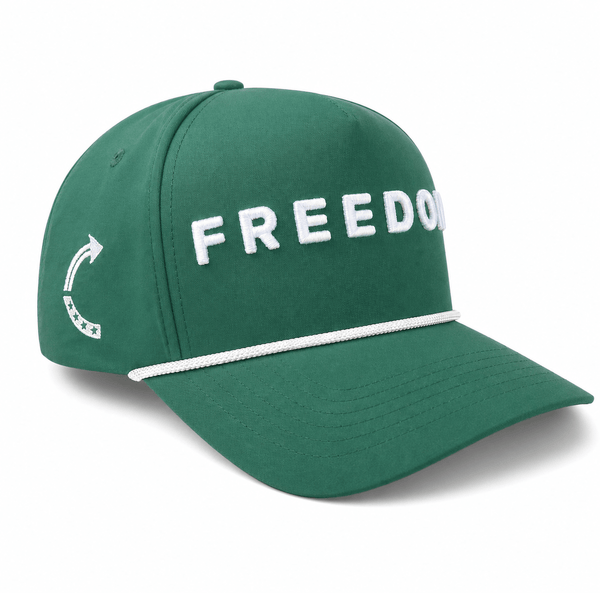 FREEDOM GOLF HAT | Green/Wht - Official TPUSA Merch