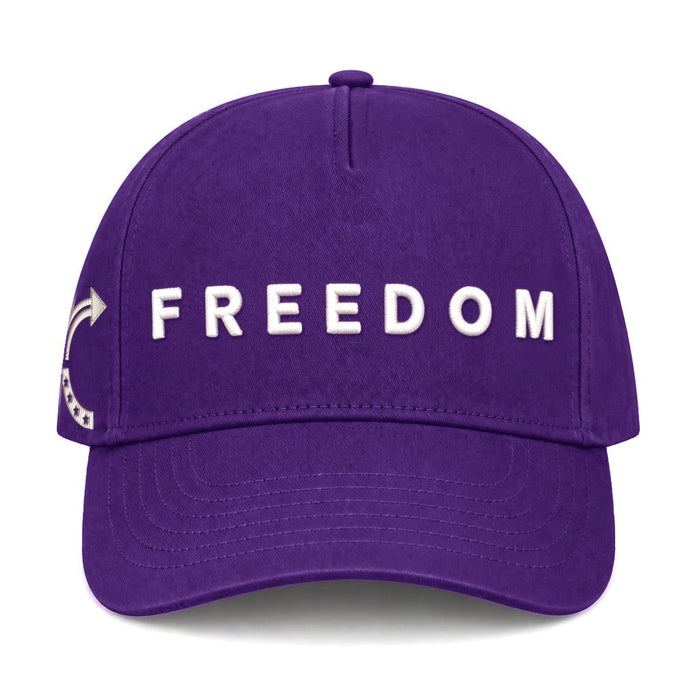 FREEDOM TRUCKER HAT | Purple/White