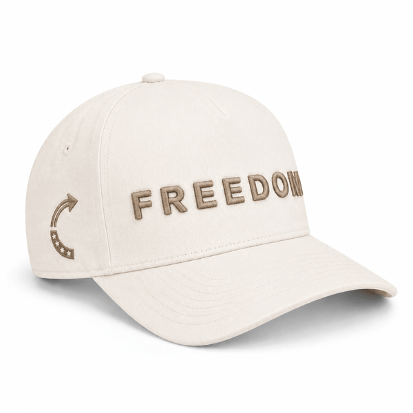 FREEDOM TRUCKER HAT | Beige/Tan - Official TPUSA Merch