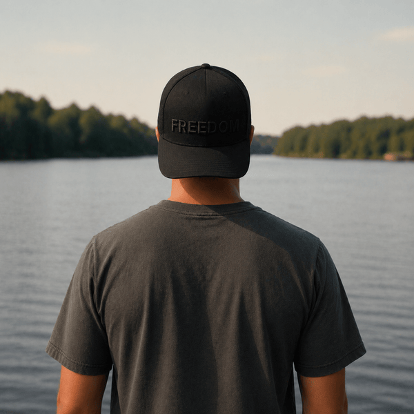 FREEDOM TRUCKER HAT | Black/Blk - Official TPUSA Merch
