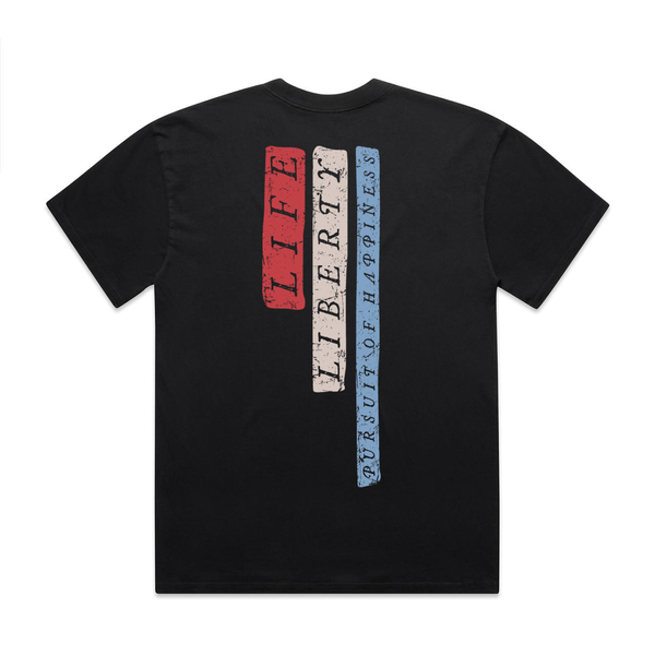LIFE LIBERTY & HAPPINESS T - SHIRT - Official TPUSA Merch
