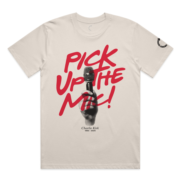 PICK UP THE MIC TEE - Official TPUSA Merch