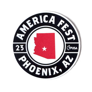 America Fest 2023 Phoenix AZ Sticker - Official TPUSA Merch