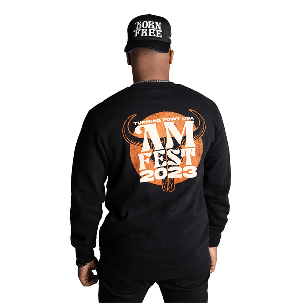 AmFest Born Free Crewneck - Official TPUSA Merch