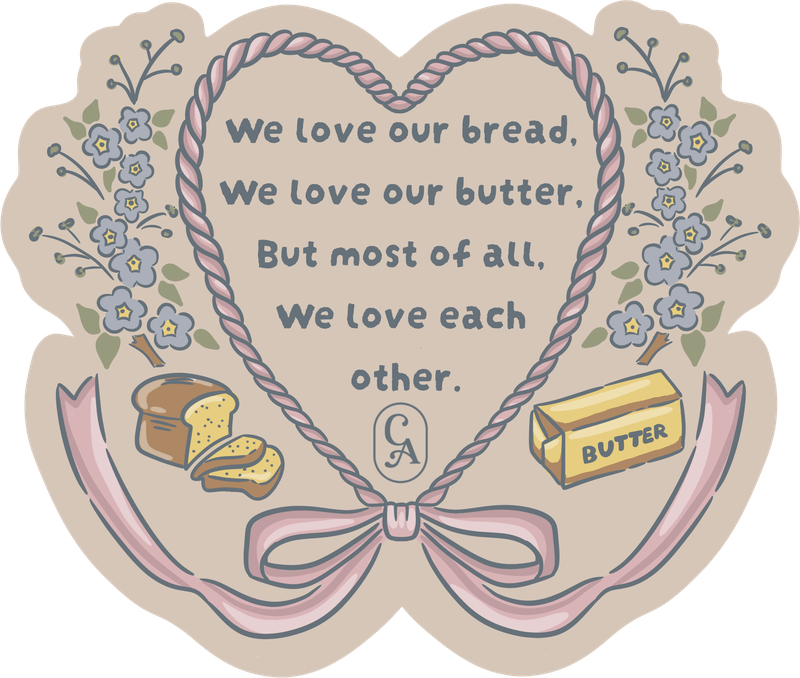 LOVE OUR BREAD STICKER