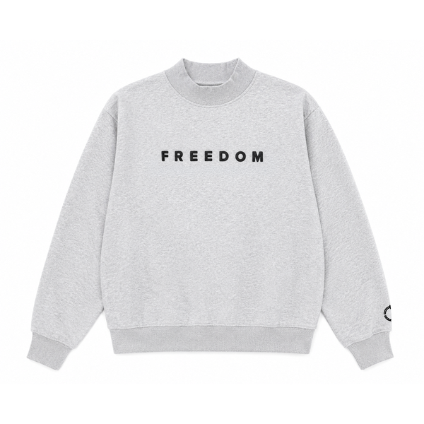 FREEDOM OVERSIZED MOCK NECK – PUFF PRINT