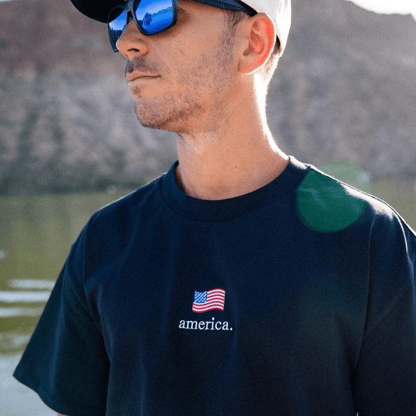 AMERICA EMBROIDERED MEN’S TEE - Official TPUSA Merch