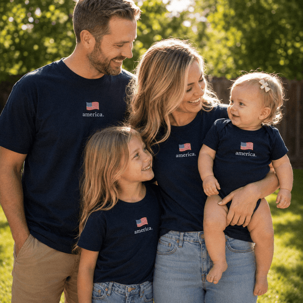 AMERICA EMBROIDERED WOMEN’S TEE - Official TPUSA Merch
