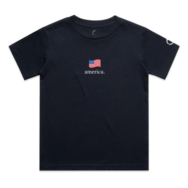 AMERICA EMBROIDERED WOMEN’S TEE - Official TPUSA Merch