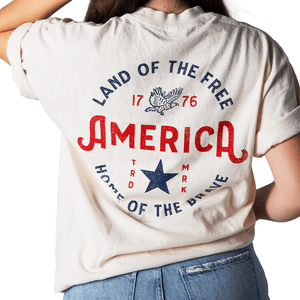 America, Land Of The Free T-Shirt - Official TPUSA Merch
