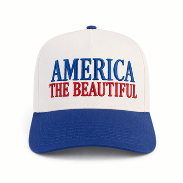 AMERICA THE BEAUTIFUL TRUCKER HAT | NAT/BLUE/RED