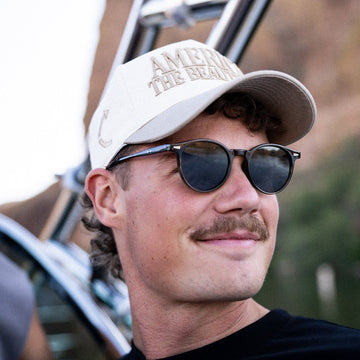 AMERICA THE BEAUTIFUL TRUCKER HAT | TAN/BEIGE