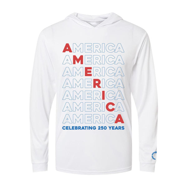 America UPF 50 Performance Hooded Sun Shirt - Official TPUSA Merch