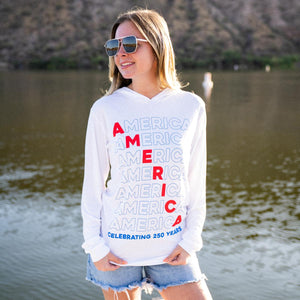 America UPF 50 Performance Hooded Sun Shirt - Official TPUSA Merch