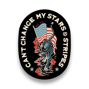 CAN’T CHANGE MY STARS & STRIPES STICKER - Official TPUSA Merch