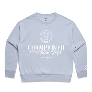 CHAMPION BY THE MOST HIGH CREWNECK - Official TPUSA Merch