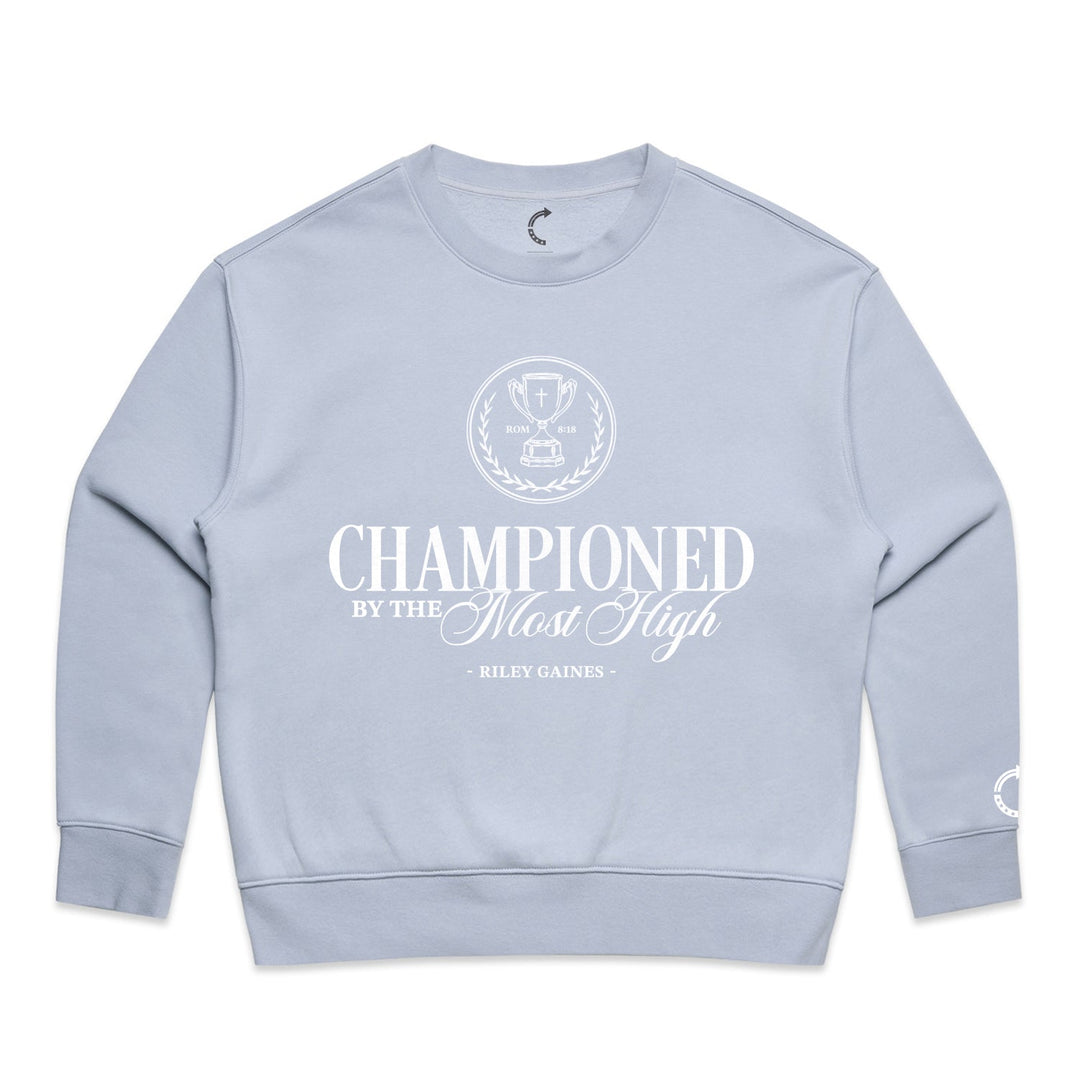 CHAMPION BY THE MOST HIGH CREWNECK - Official TPUSA Merch