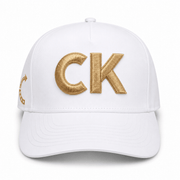 CK GOLD PUFF EMBROIDERED HAT | White/Gold - Official TPUSA Merch