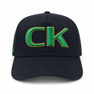 CK GREEN PUFF EMBROIDERY HAT | Black/Grn/Ylw - Official TPUSA Merch