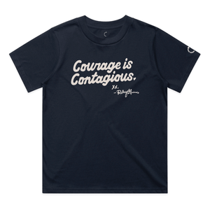 COURAGE IS CONTAGIOUS WOMENS TEE - Official TPUSA Merch