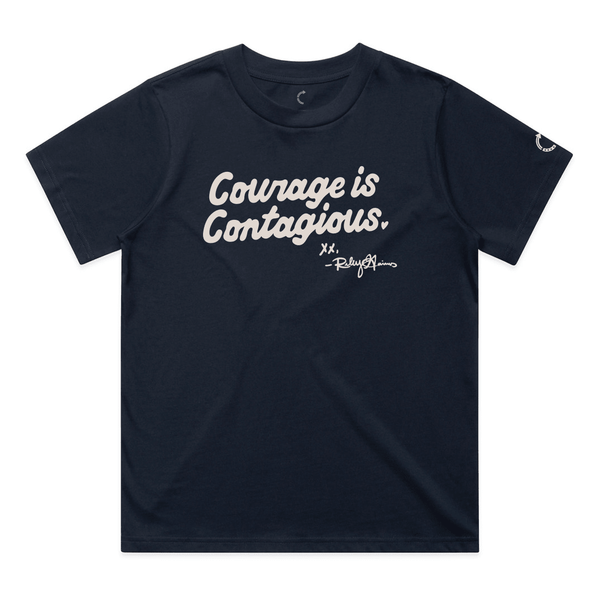 COURAGE IS CONTAGIOUS WOMENS TEE - Official TPUSA Merch