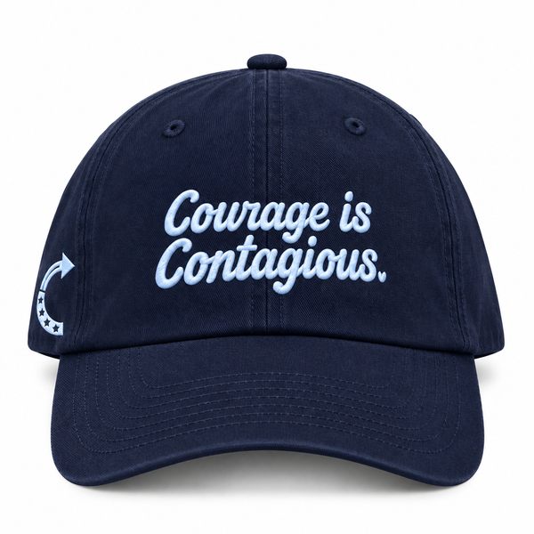 COURAGE IS CONTAGIOUS DAD HAT