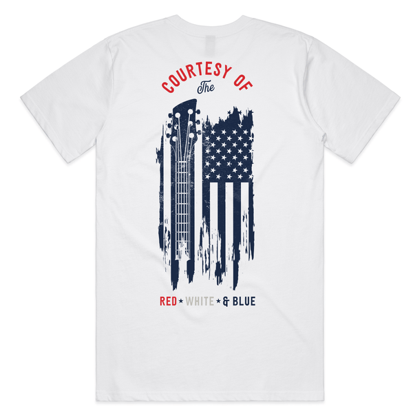 Courtesy Of The Red, White & Blue T-Shirt - Official TPUSA Merch