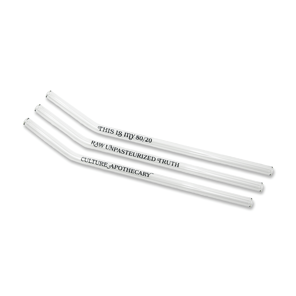 Culture Apothecary Glass Straws - Official TPUSA Merch