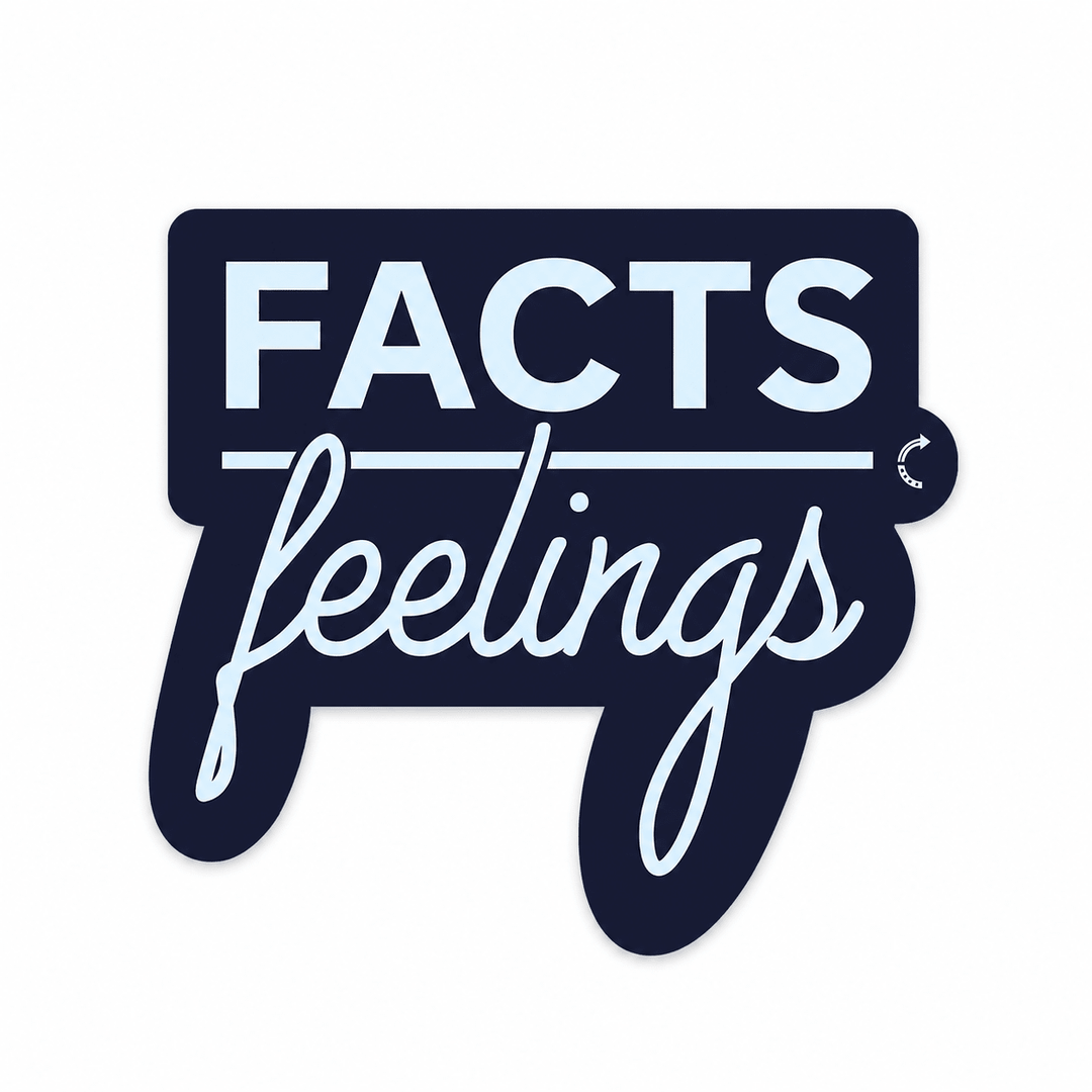 FACTS OVER FEELINGS STICKER - Official TPUSA Merch