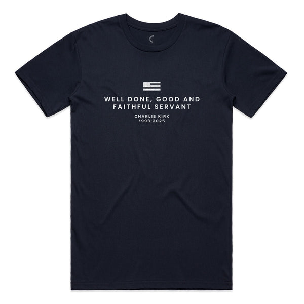 FAITHFUL SERVANT MEMORIAL TEE - Official TPUSA Merch