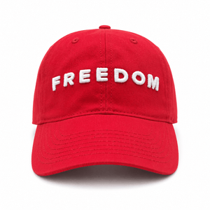 FREEDOM DAD HAT | Red/Wht - Official TPUSA Merch