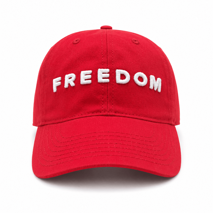 FREEDOM DAD HAT | Red/Wht