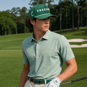 FREEDOM GOLF HAT | Green/Wht - Official TPUSA Merch