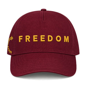 FREEDOM Trucker Hat Maroon/Gold
