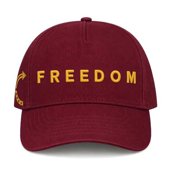 FREEDOM Trucker Hat Maroon/Gold