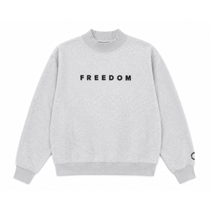 FREEDOM OVERSIZED MOCK NECK – PUFF PRINT - Official TPUSA Merch