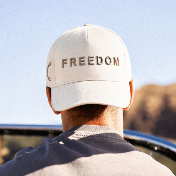 FREEDOM TRUCKER HAT | Beige/Tan - Official TPUSA Merch