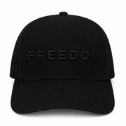 FREEDOM TRUCKER HAT | Black/Blk - Official TPUSA Merch