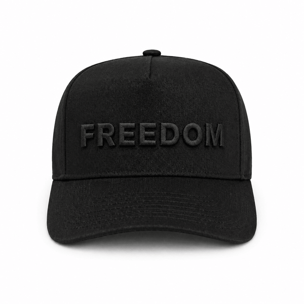 FREEDOM TRUCKER HAT | Black/Blk - Official TPUSA Merch