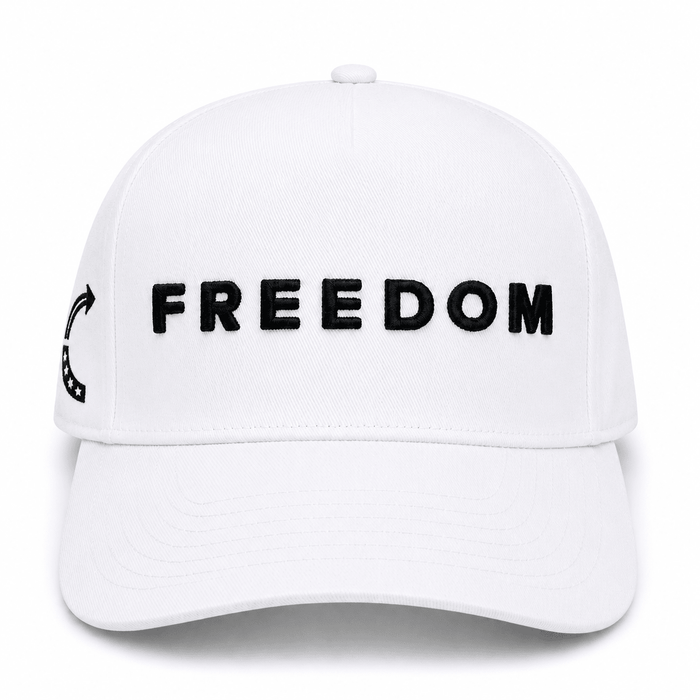 FREEDOM TRUCKER HAT | White/Blk
