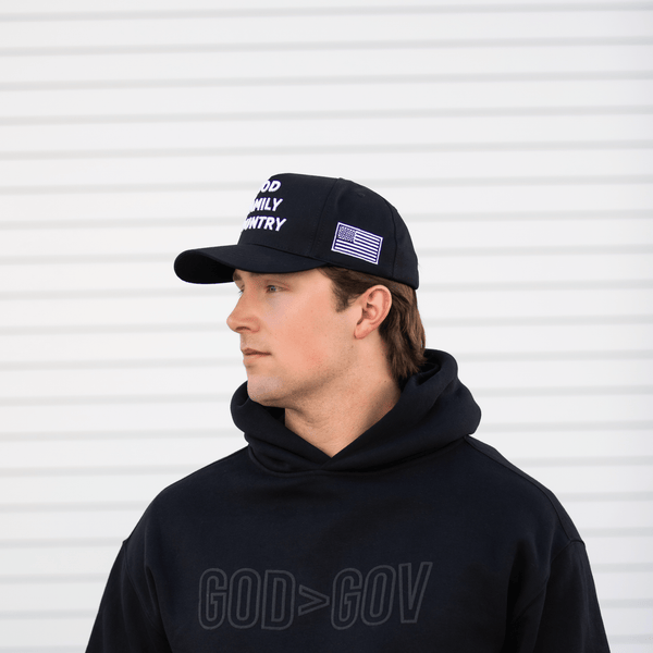 GOD FAMILY COUNTRY TRUCKER HAT - Official TPUSA Merch