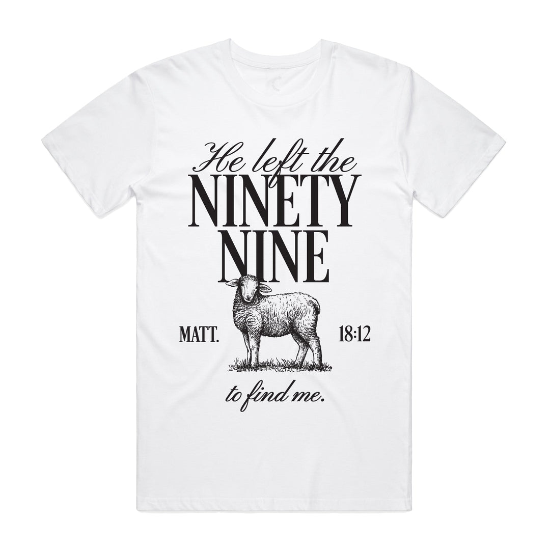 HE LEFT THE NINETY - NINE TEE - Official TPUSA Merch