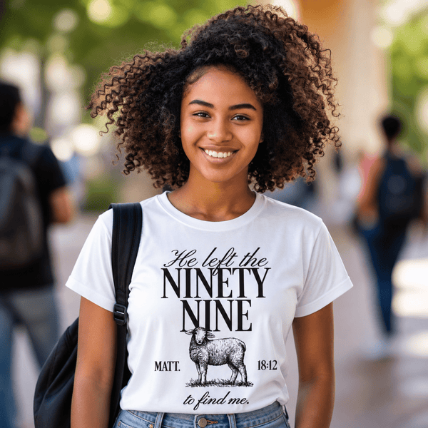 HE LEFT THE NINETY - NINE TEE - Official TPUSA Merch