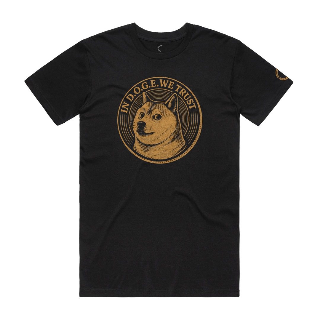 IN D.O.G.E. WE TRUST TEE - Official TPUSA Merch