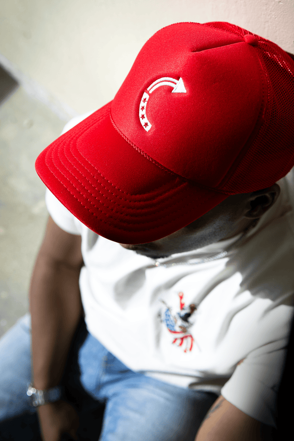 LOGO FOAM TRUCKER HAT RED - Official TPUSA Merch